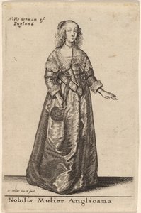 एक कुलीन अंग्रेज महिला द्वारा Wenceslaus Hollar