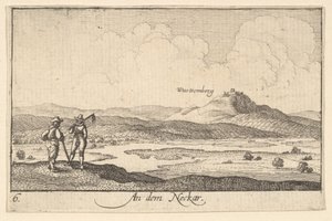 नेकर पर, 1635। द्वारा Wenceslaus Hollar