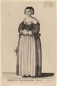 एक पेरिस कार्यकर्ता की पत्नी द्वारा Wenceslaus Hollar