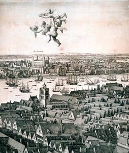 लंदन का विहंगम दृश्य, c1670 द्वारा Wenceslaus Hollar