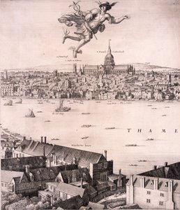 लंदन का विहंगम दृश्य, c1670 द्वारा Wenceslaus Hollar