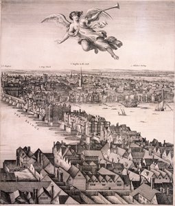 लंदन का विहंगम दृश्य, c1670 द्वारा Wenceslaus Hollar