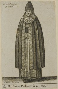 बोहेमिया की किसान महिला द्वारा Wenceslaus Hollar