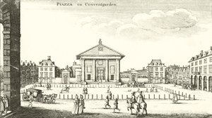 पियाज़ा, कोवेंट गार्डन, लंदन (उत्कीर्णन) द्वारा Wenceslaus Hollar