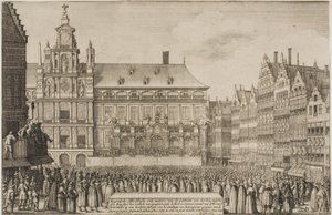 मुंस्टर की संधि की घोषणा द्वारा Wenceslaus Hollar