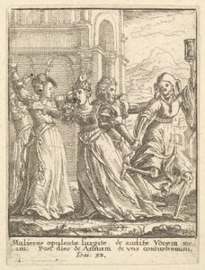 मौत के नृत्य से रानी, 1651। द्वारा Wenceslaus Hollar