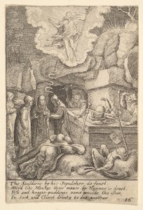 पुनरुत्थान, 1625-77। द्वारा Wenceslaus Hollar