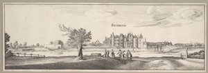 रिचमंड पैलेस, 1638। द्वारा Wenceslaus Hollar