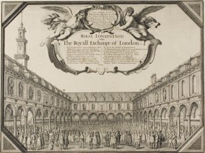 रॉयल एक्सचेंज द्वारा Wenceslaus Hollar