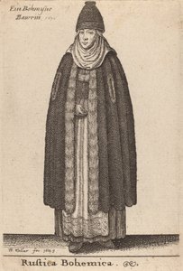 बोहेमियन देश, 1643। द्वारा Wenceslaus Hollar