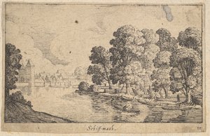जहाज गणित, 1625-77। द्वारा Wenceslaus Hollar
