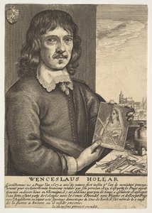 सेल्फ-पोर्ट्रेट, 17 वीं शताब्दी। द्वारा Wenceslaus Hollar