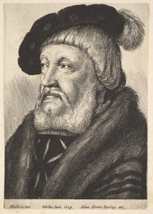 सर विलियम बट्स, 1649। द्वारा Wenceslaus Hollar