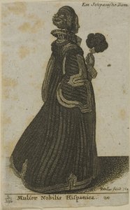 स्पेनिश कुलीन महिला द्वारा Wenceslaus Hollar