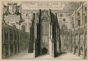 सेंट पॉल कैथेड्रल, लंदन द्वारा Wenceslaus Hollar
