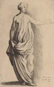 खड़ी आकृति। द्वारा Wenceslaus Hollar