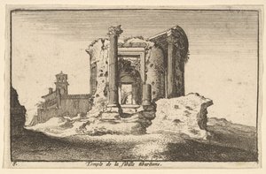 टिबर्टिन सिबिल का मंदिर, 1650। द्वारा Wenceslaus Hollar