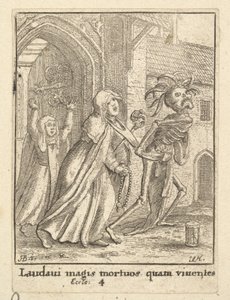 द एब्स, डांस ऑफ़ डेथ, 1651 से। द्वारा Wenceslaus Hollar