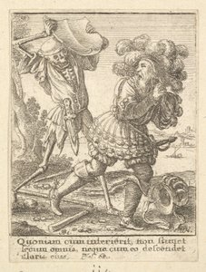 द डांस ऑफ़ द डेथ, 1651 से गिनती। द्वारा Wenceslaus Hollar