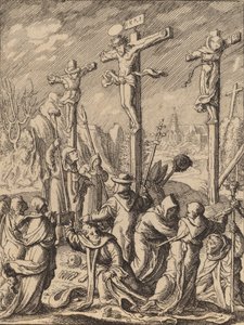 क्रूसीफिकेशन। द्वारा Wenceslaus Hollar