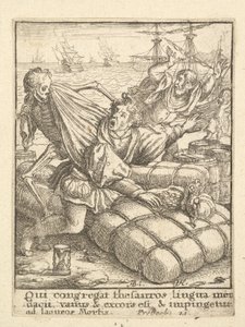 मर्चेंट, डांस ऑफ़ डेथ, 1651 से। द्वारा Wenceslaus Hollar