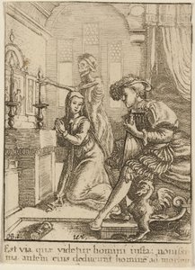 नन और मौत द्वारा Wenceslaus Hollar