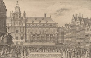 द पीस ऑफ मुंस्टर, 1641। द्वारा Wenceslaus Hollar