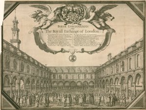 द रॉयल एक्सचेंज, लंदन द्वारा Wenceslaus Hollar