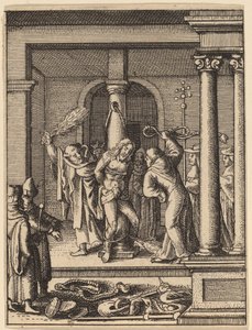 द कोड़े मारने की क्रिया द्वारा Wenceslaus Hollar
