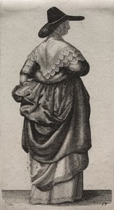 अंग्रेजी महिलाओं की कई आदतें, नोबेलिटी से कंट्री वुमेन तक ..., 1640। द्वारा Wenceslaus Hollar