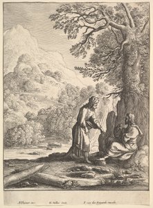 प्रलोभन, 1625-77। द्वारा Wenceslaus Hollar