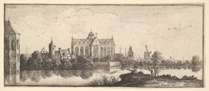 पानी द्वारा चर्च, 1625-77। द्वारा Wenceslaus Hollar