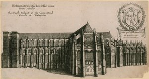 वेस्टमिंस्टर, लंदन के कॉन्वेंटुअल चर्च की दक्षिण संभावना द्वारा Wenceslaus Hollar