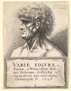 विभिन्न आंकड़ों के शीर्षक-पेज भी सही ढंग से 1645। द्वारा Wenceslaus Hollar