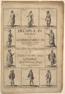 शीर्षक पृष्ठ: १६३ ९ में भजन में डेकाला। द्वारा Wenceslaus Hollar