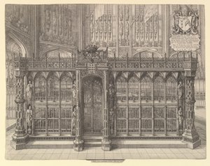 1665 में हेनरी VII का मकबरा। द्वारा Wenceslaus Hollar