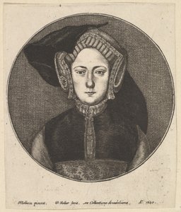 अनजान महिला, 1647। द्वारा Wenceslaus Hollar