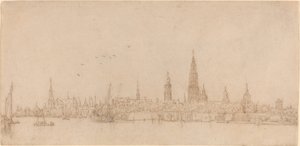 एंटवर्प का दृश्य द्वारा Wenceslaus Hollar