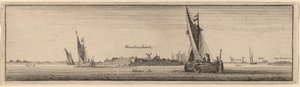 शेंकेनशैंट्ज़ का दृश्य द्वारा Wenceslaus Hollar