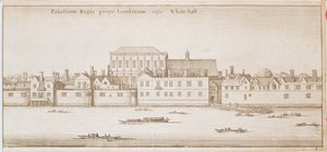 व्हाइटहॉल का दृश्य, 1645 द्वारा Wenceslaus Hollar