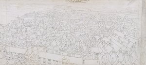 साउथवार्क के पूर्व भाग की ओर देखना द्वारा Wenceslaus Hollar
