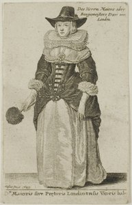 लंदन के मेयर की पत्नी द्वारा Wenceslaus Hollar