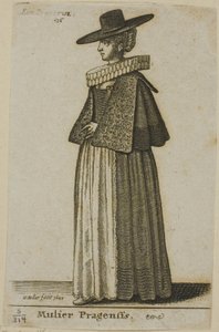 प्राग की महिला द्वारा Wenceslaus Hollar