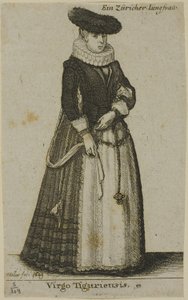 युवा ज्यूरिख महिला द्वारा Wenceslaus Hollar