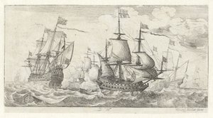 बैटलशिप सीस्केप्स (श्रृंखला शीर्षक) द्वारा Wenceslaus Hollar