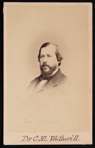 डॉ. चार्ल्स मेयर वेदरिल का पोर्ट्रेट 1825-1871, 1864। द्वारा वेंडरोथ और टेलर
