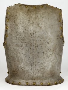 बैकप्लेट, c.1650-1700 (इस्पात और पीतल) द्वारा पश्चिमी यूरोपीय स्कूल
