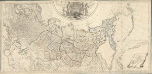 रूसी साम्राज्य का नक्शा इकतालीस सरकारों में विभाजित, 1796। द्वारा विल्ब्रेक्ट