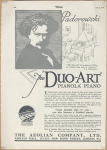 वातज कंपनी Pianolas, 1924 द्वारा विल्फ्रेड फ्रायर