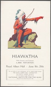 हियावथा थिएटर विज्ञापन द्वारा विल्फ्रेड फ्रायर